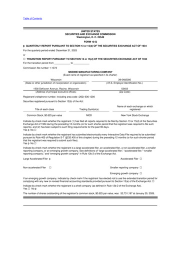 Thumbnail Modine Manufacturing
 10-Q Quarterly Report FY2026 