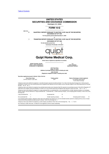 Thumbnail Quipt Home Medical 10-Q Quarterly Report FY2026 