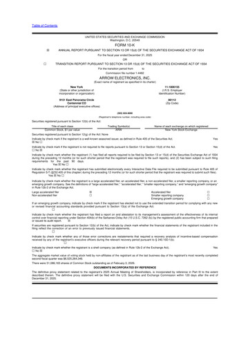 Thumbnail Arrow Electronics
 10-K Annual Report 2025