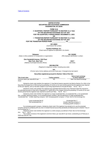 Thumbnail Kyndryl 10-Q Quarterly Report FY2025 