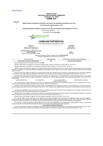 Thumbnail Farmland Partners
 10-K Annual Report 2025