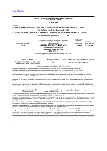 Thumbnail Icahn Enterprises
 10-K Annual Report 2025