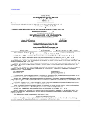 Thumbnail Norwegian Cruise Line
 10-K Annual Report 2025