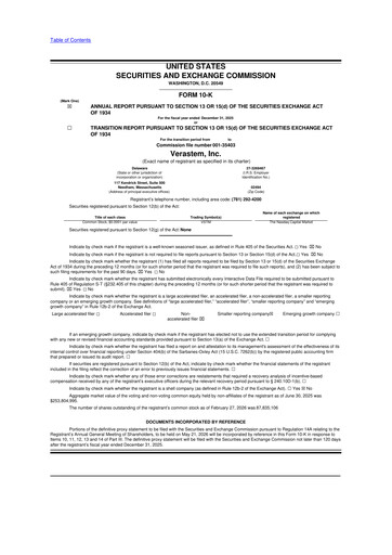 Thumbnail Verastem Oncology
 10-K Annual Report 2025