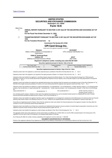 Thumbnail CPI Card Group 10-K Annual Report 2025