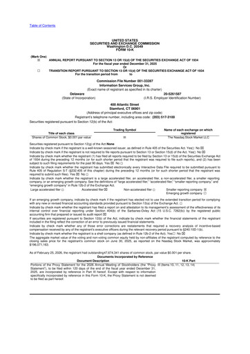 Thumbnail Information Services Group 10-K Annual Report 2025