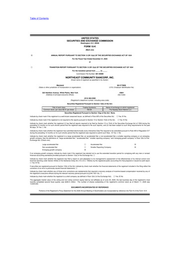 Thumbnail Northeast Community Bancorp 10-K Annual Report 2025