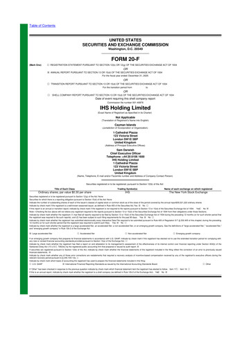 Thumbnail IHS Towers 20-F Annual Report 2025