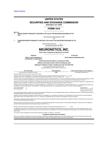 Thumbnail Neuronetics 10-K Annual Report 2025