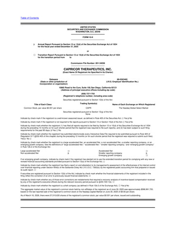 Thumbnail Capricor Therapeutics
 10-K Annual Report 2025