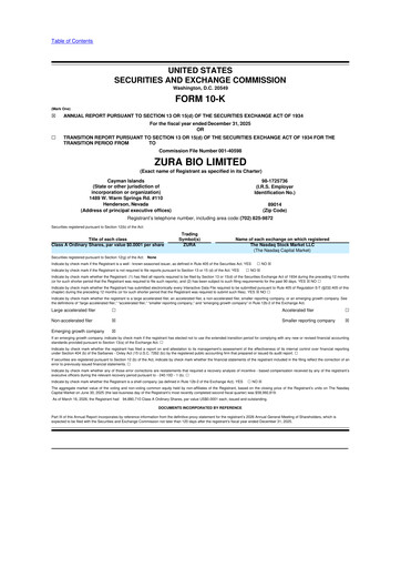 Thumbnail Zura Bio 10-K Annual Report 2025
