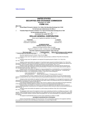Thumbnail Dollar General 10-K Annual Report 2025
