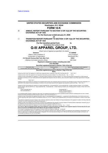 Thumbnail G-III Apparel Group 10-K Annual Report 2025