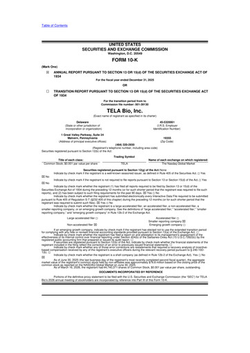Thumbnail TELA Bio 10-K Annual Report 2025