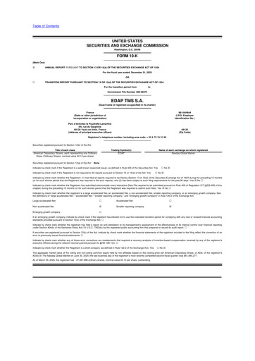 Thumbnail EDAP TMS 10-K Annual Report 2025