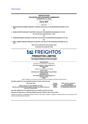Thumbnail Freightos 20-F Annual Report 2025
