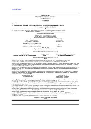 Thumbnail Interlink Electronics 10-K Annual Report 2025