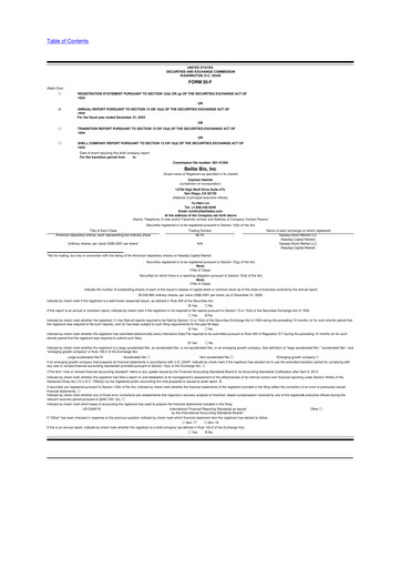 Thumbnail Belite Bio 20-F Annual Report 2025