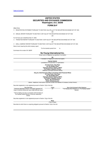 Miniature So-Young International 20-F Rapport annuel 