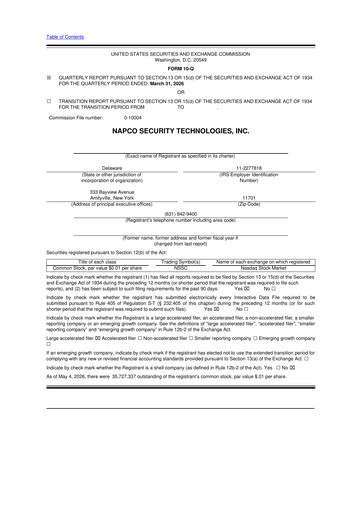 Thumbnail NAPCO Security Technologies 10-Q Quarterly Report FY2026 