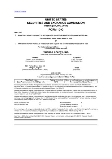 Thumbnail Fluence Energy 10-Q Quarterly Report FY 