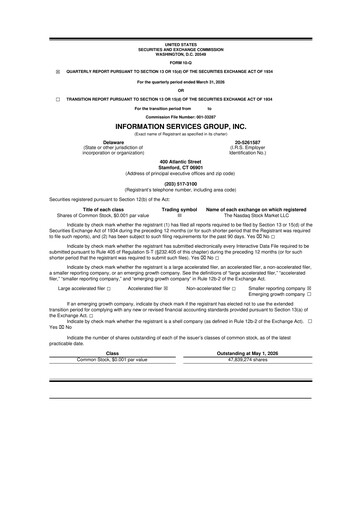 Thumbnail Information Services Group 10-Q Quarterly Report FY 
