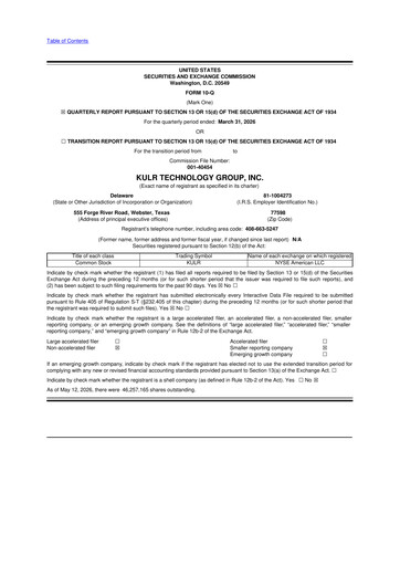 Thumbnail KULR Technology Group 10-Q Quarterly Report FY 