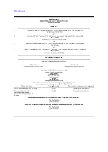 Thumbnail SCHMID Group 20-F Annual Report 