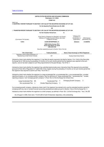 Thumbnail Icahn Enterprises
 10-Q Quarterly Report FY2026 