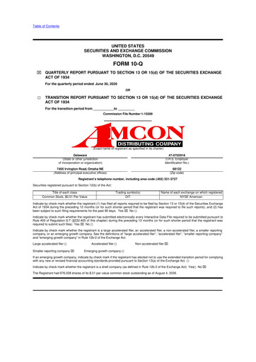 Thumbnail AMCON Distributing Company 10-Q Quarterly Report FY2026 