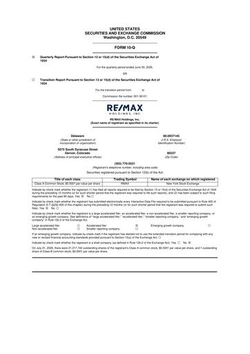 Miniature RE/MAX Holdings 10-Q Rapport trimestriel 2026 