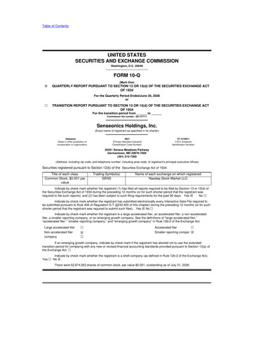 Thumbnail Senseonics Holdings
 10-Q Quarterly Report FY2026 