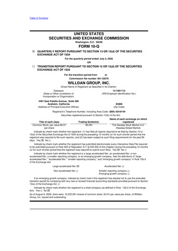 Thumbnail Willdan Group
 10-Q Quarterly Report FY2026 