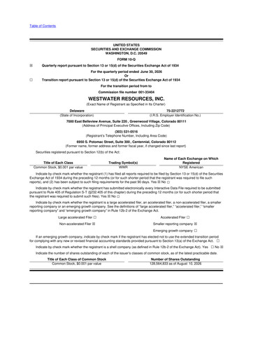 Thumbnail Westwater Resources
 10-Q Quarterly Report FY2026 