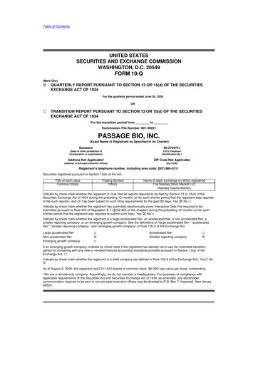 Thumbnail Passage Bio 10-Q Quarterly Report FY2026 