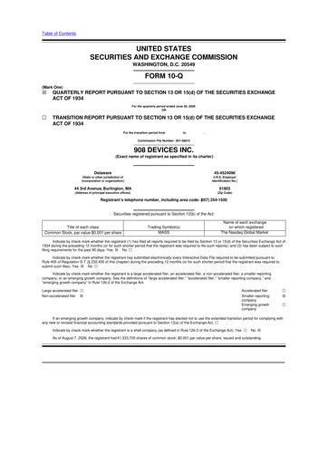 Thumbnail 908 Devices 10-Q Quarterly Report FY2026 