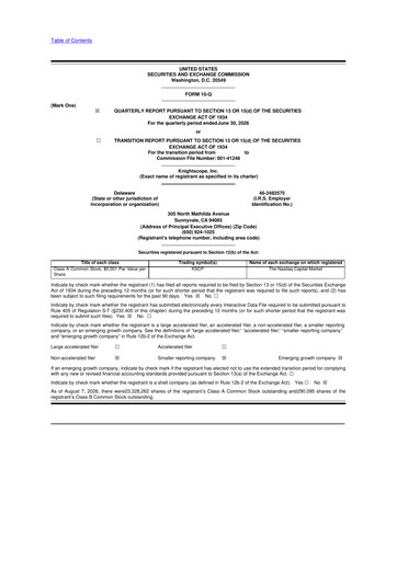 Vorschaubild Knightscope 10-Q Quartalsbericht 2026 