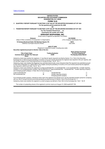 Thumbnail ArriVent BioPharma 10-Q Quarterly Report FY2026 
