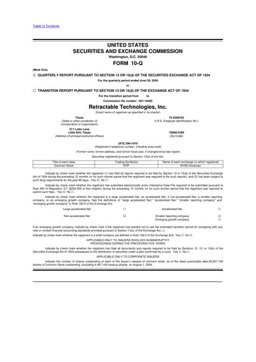 Thumbnail Retractable Technologies 10-Q Quarterly Report FY2026 