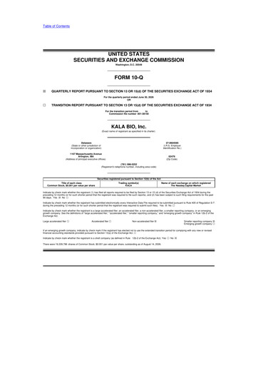 Thumbnail KALA BIO 10-Q Quarterly Report FY2026 