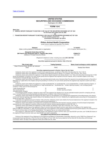 Thumbnail Phibro Animal Health
 10-K Annual Report 2026