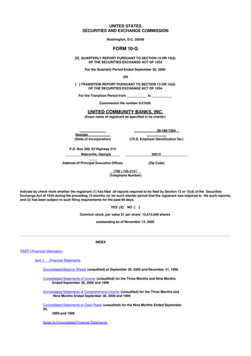 Vorschaubild United Community Bank 10-Q Quartalsbericht  