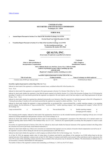 Thumbnail Qualys 10-K Annual Report 2024