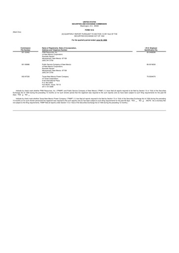 Thumbnail TXNM Energy 10-Q Quarterly Report FY 