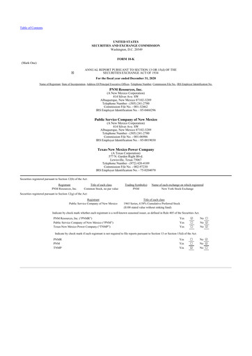 Thumbnail TXNM Energy 10-K Annual Report 