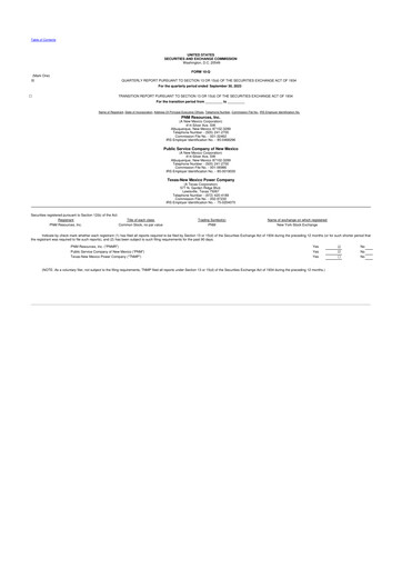 Thumbnail TXNM Energy 10-Q Quarterly Report FY2023 