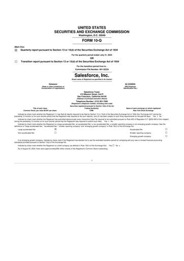 Vorschaubild Salesforce 10-Q Quartalsbericht 2025 