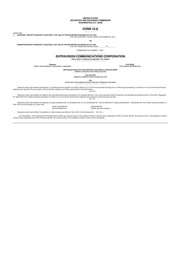 Thumbnail Entravision Communications
 10-Q Quarterly Report FY 