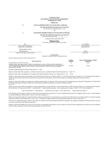 Thumbnail NiSource
 10-K Annual Report 2023