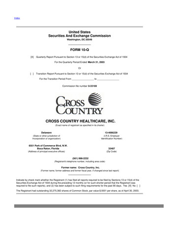 Vorschaubild Cross Country Healthcare 10-Q Quartalsbericht  